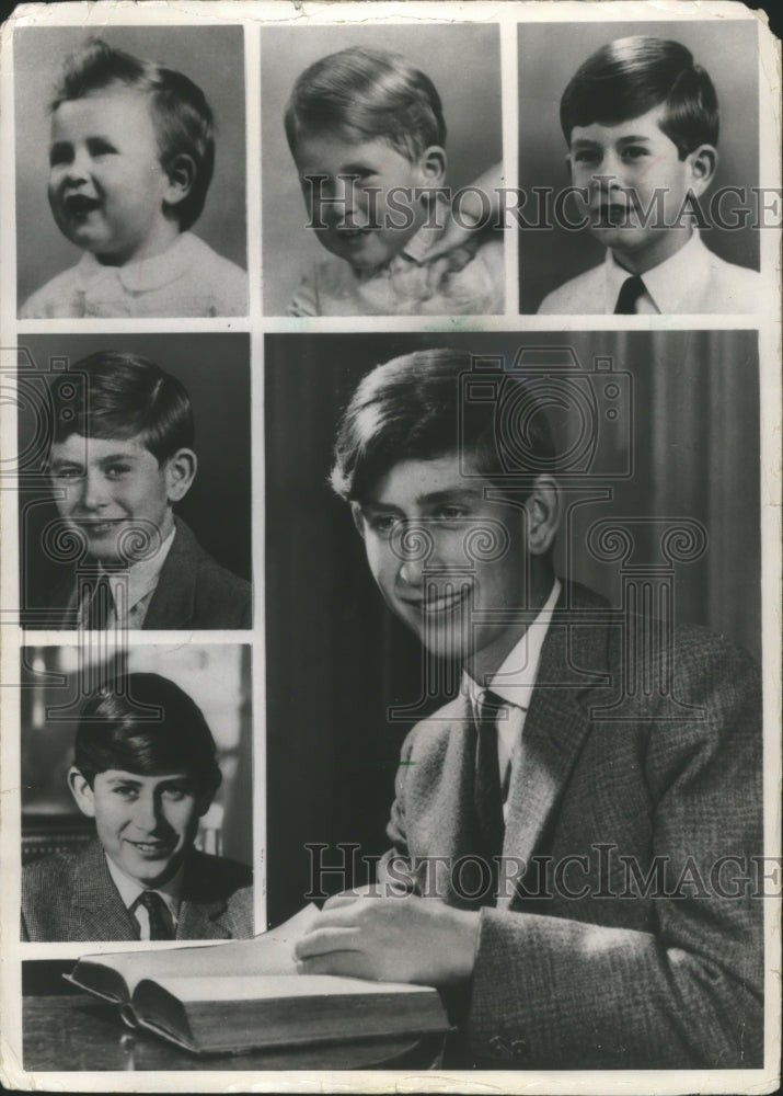 1968 Press Photo Prince Charles of England at Various Ages- Historic Images