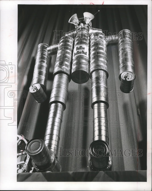 1963 Press Photo Prize Winning Coffee Can Robot, Milwaukee - mjb28080- Historic Images