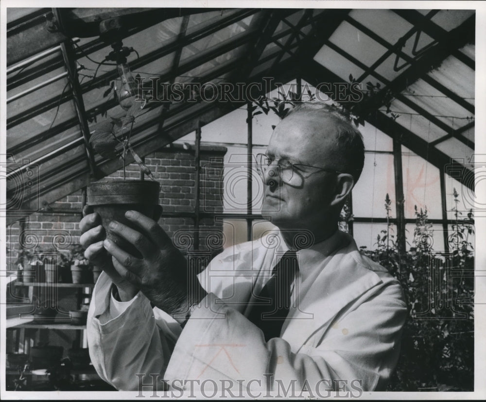 1960 Press Photo Herman Geske, Milwaukee Biology Instructor and Televsion Host