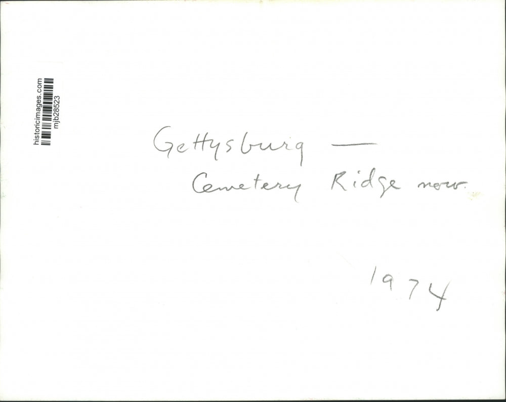 1974 Press Photo Cemetery Ridge current day, Gettysburg. - mjb28523