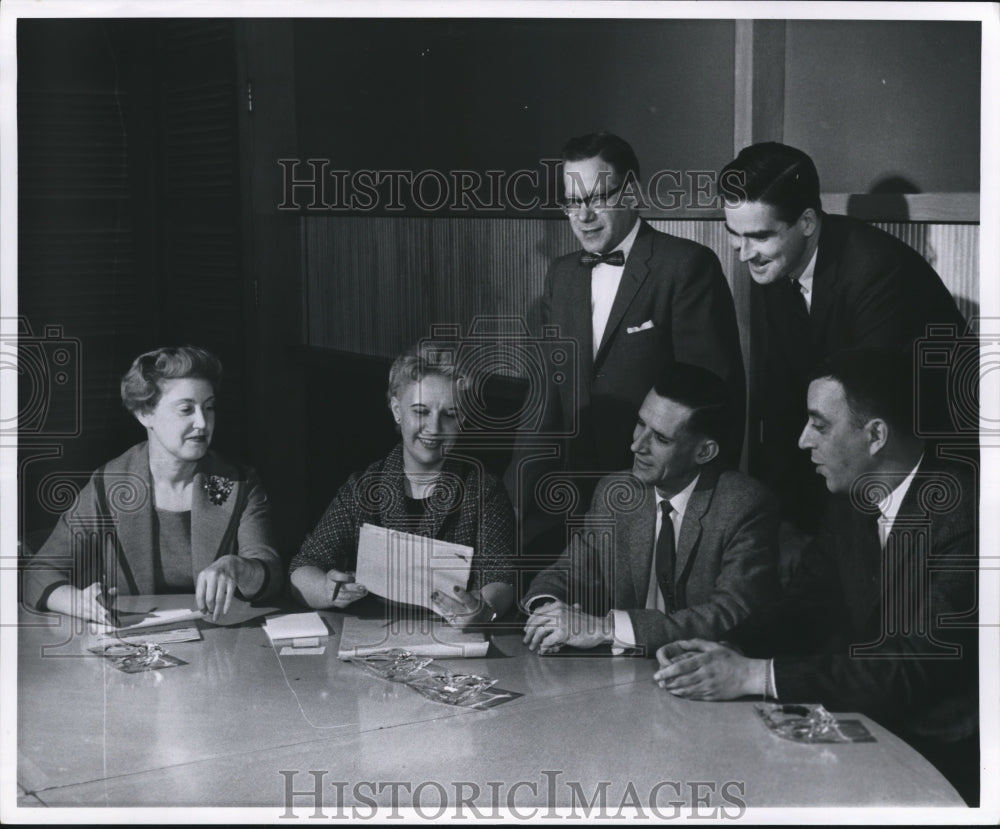 1961 Press Photo Council members elected to Milwaukee Journal Board of Directors- Historic Images