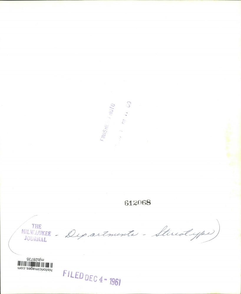 1961 Press Photo The Milwaukee Journal Departments Stereotype - mjb28735