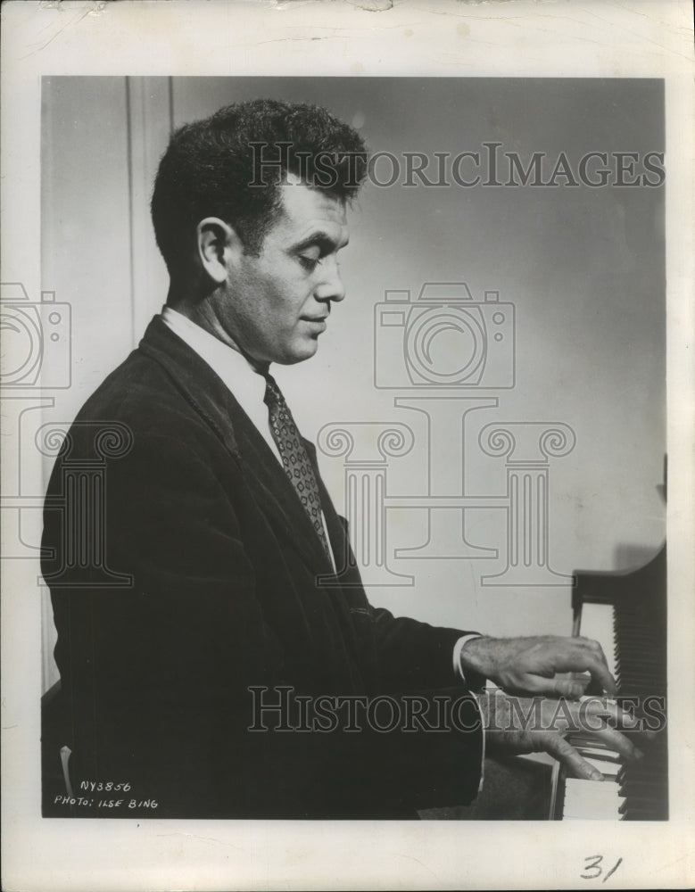 1952 Press Photo Frank Glazer, Pianist- Historic Images