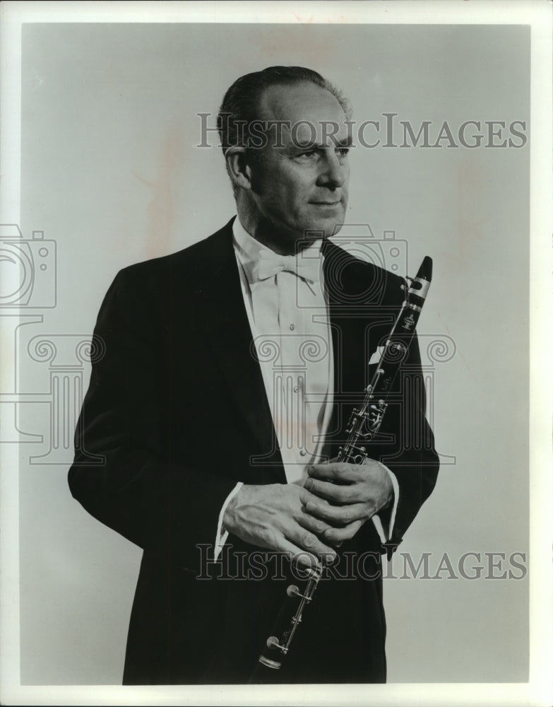 1975 Press Photo Frank Glazer, Clarinetist - mjb29198