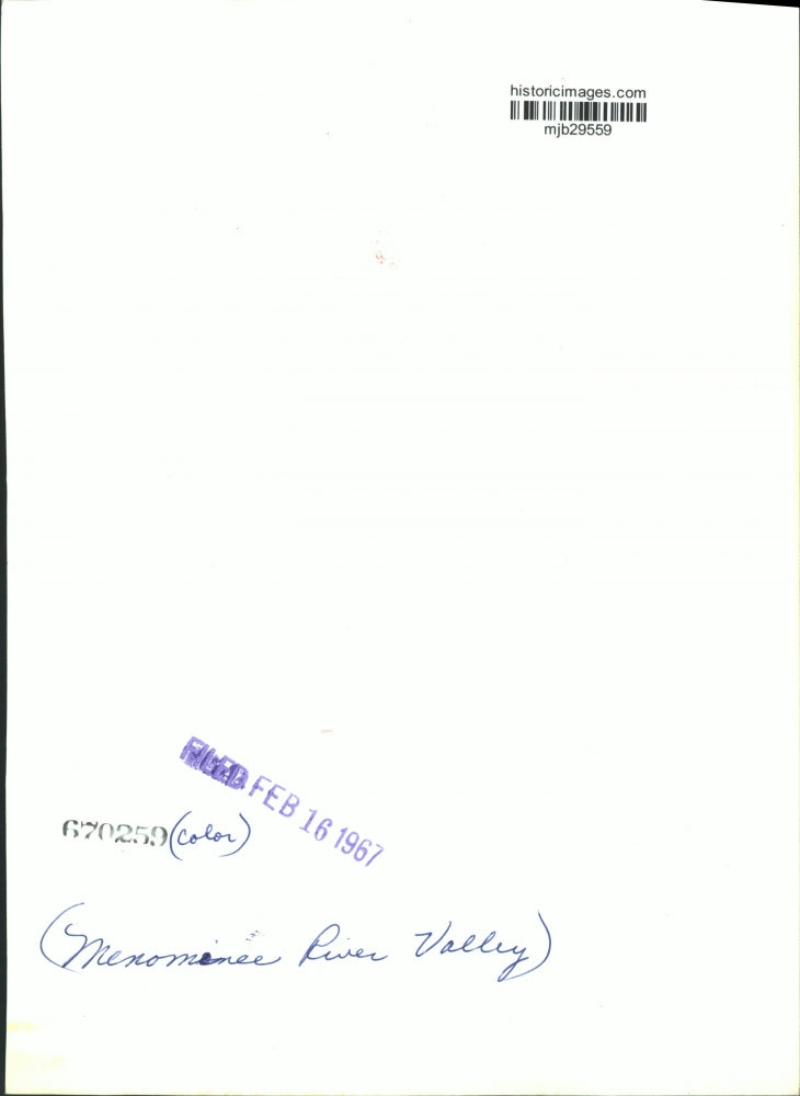 1967 Press Photo Menominee River Valley - mjb29559