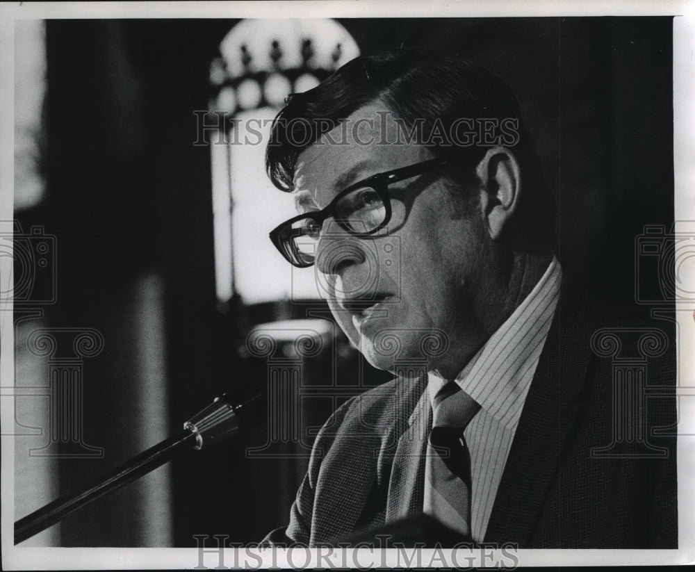 1970 Press Photo Herbert A. Goetsch, Commissioner of Public Works, Milwaukee