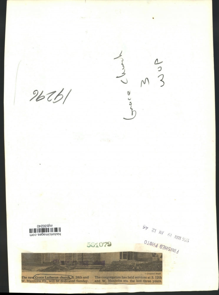 1968 Press Photo The new Grace Lutheran Church - mjb30240