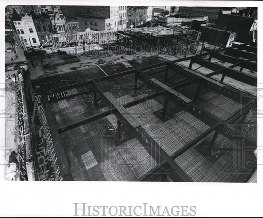 1961 Press Photo Milwaukee Journal New Addition Construction- Historic Images