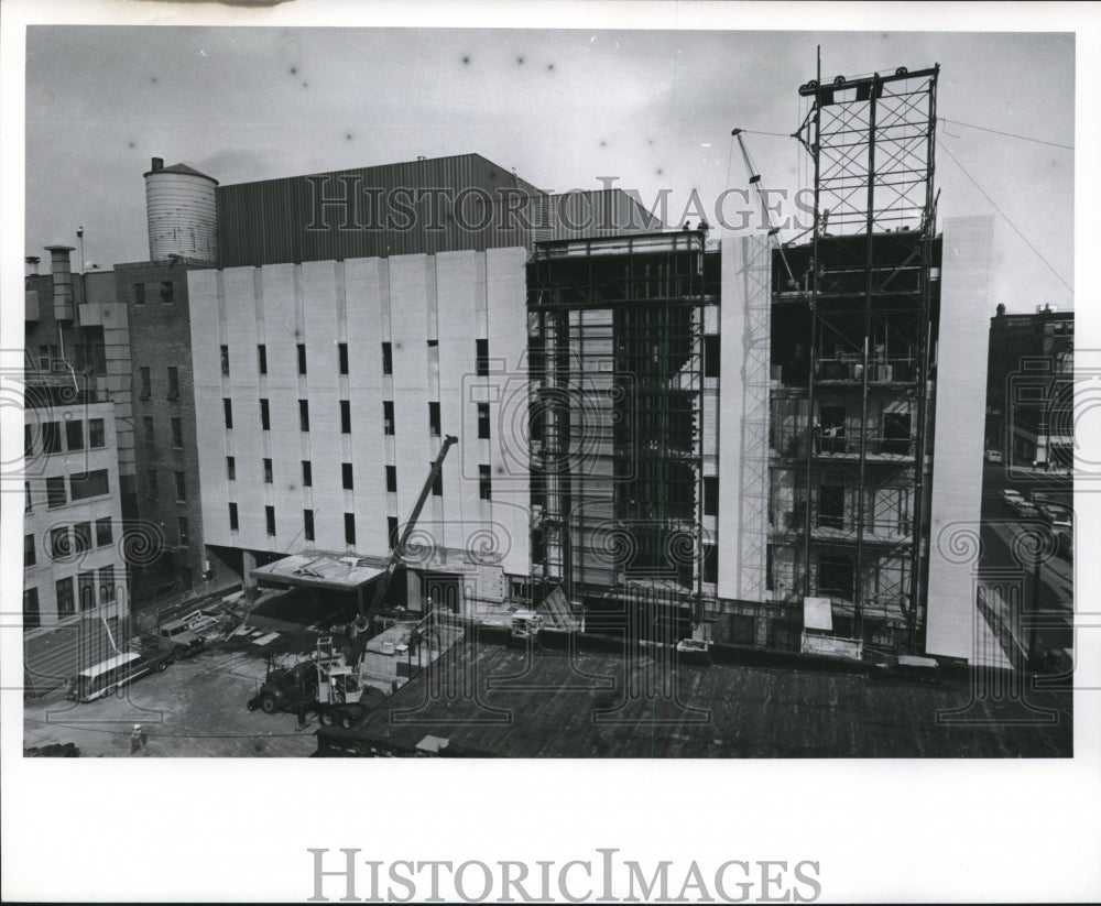 1961 Press Photo Milwaukee Journal building construction, Milwaukee, Wisconsin- Historic Images