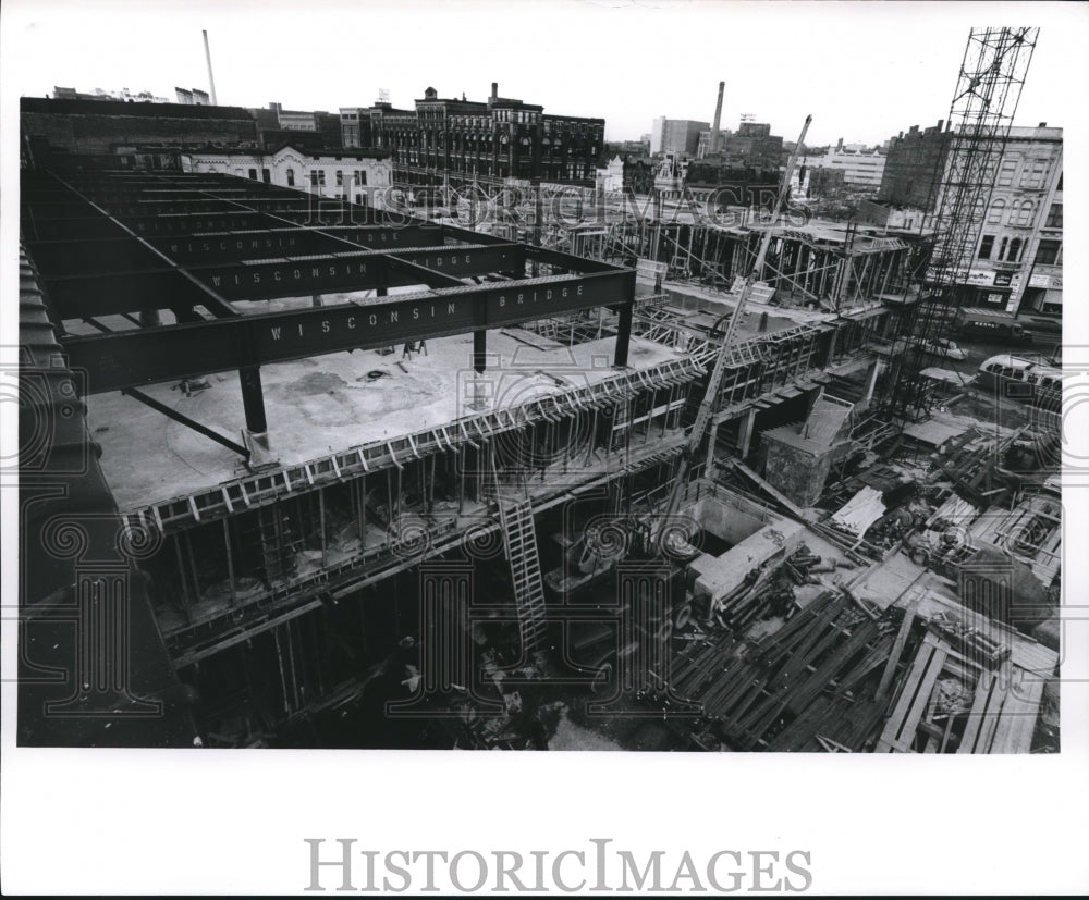 1961 Press Photo New addition to Milwaukee Journal building, Wisconsin.- Historic Images