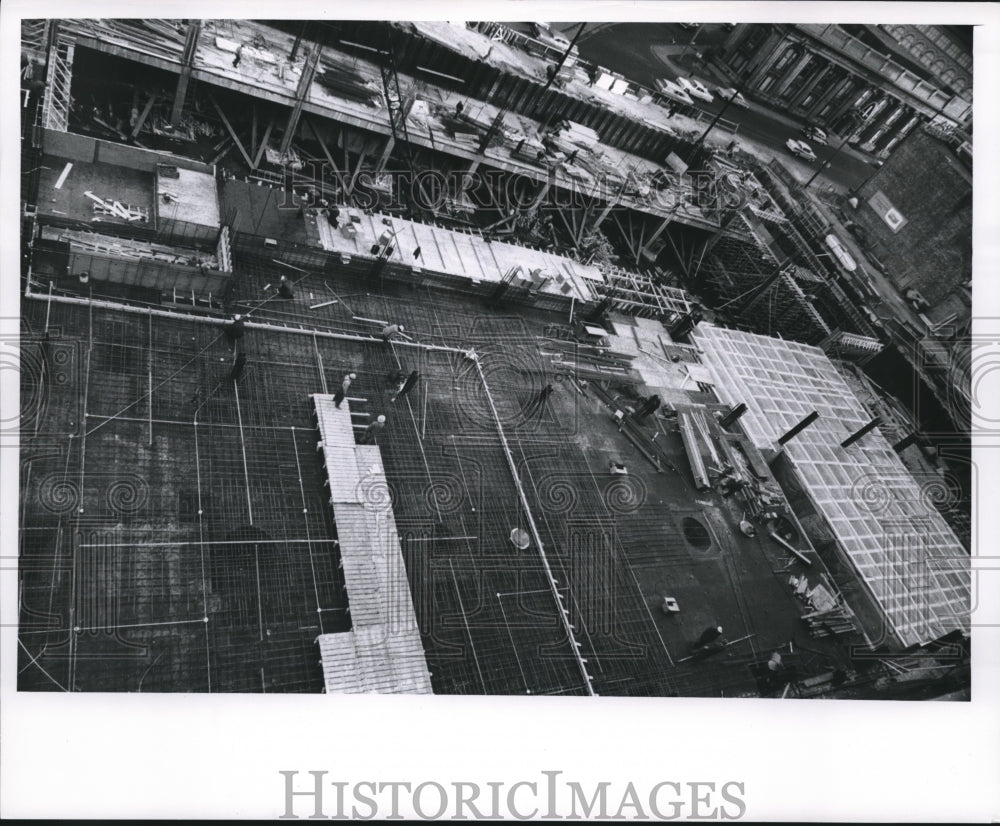 1961 Press Photo The Milwaukee Journal, new addition construction- Historic Images