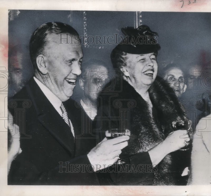 Load image into Gallery viewer, 1948 Press Photo Secretary of State George C. Marshall at Paris Reception
