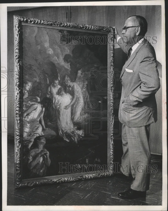 1968 Press Photo Carl von Marr, "Return to God", Viewed by Richard Hoover