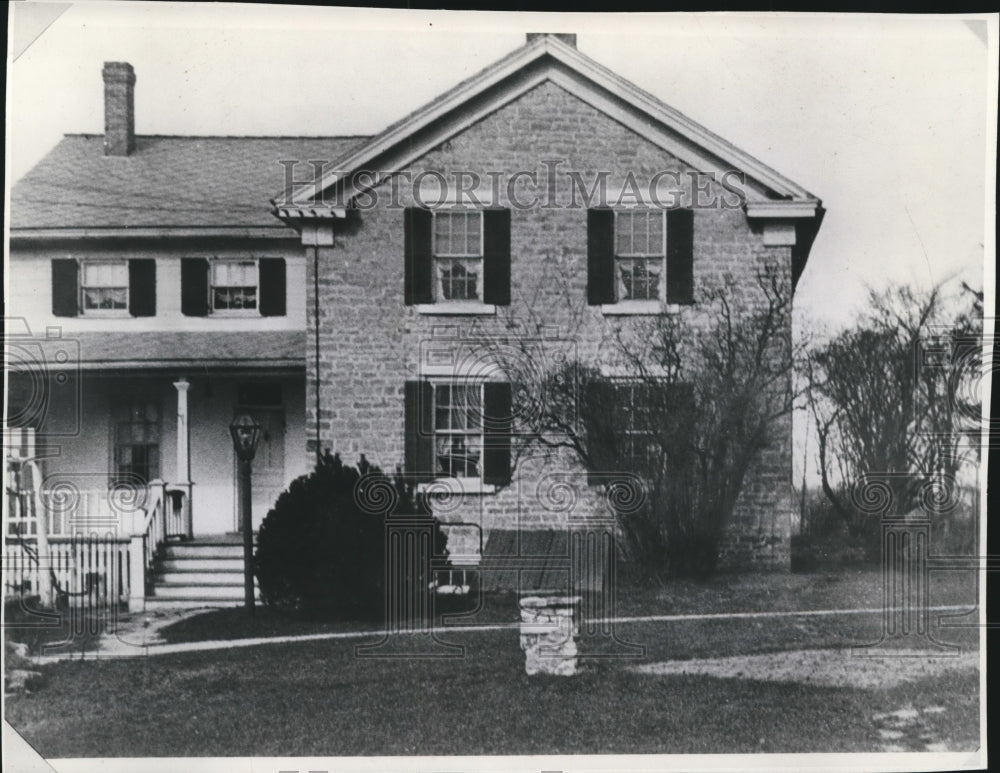 1937 Press Photo The Charles Miller House in Menomonee Falls, Wisconsin- Historic Images