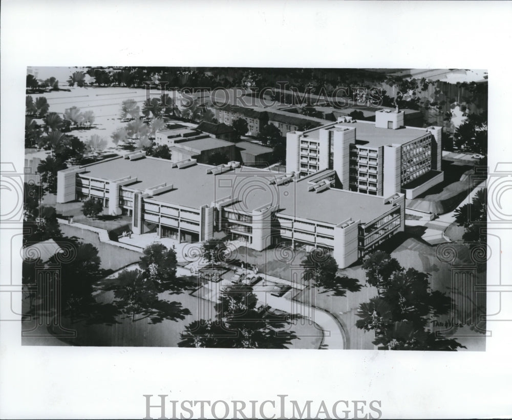 1975 Press Photo New Medical Education Building at Medical College of Wisconsin