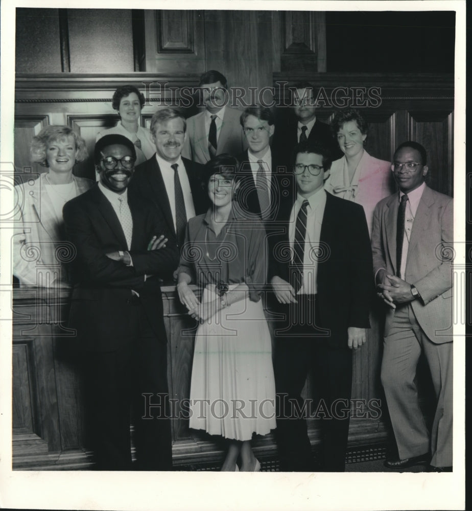 1986 Press Photo Skilled young lawyers in Milwaukee court- Historic Images