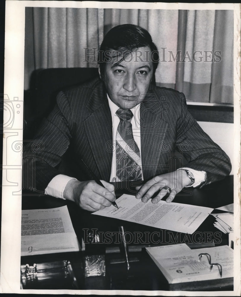 1973 Press Photo Ernest J. Medina, Vietnam veteran - mjb32649