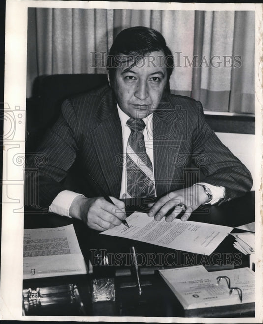 1973 Press Photo Ernest J. Medina, Vietnam veteran - mjb32649