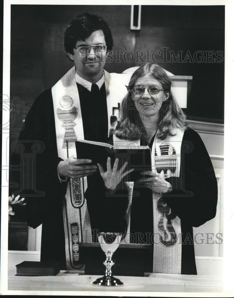 1981 Press Photo Reverend Thomas &amp; Mary McKnight of West Granville Presbyterian- Historic Images