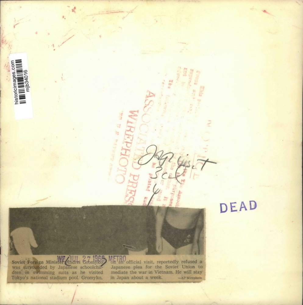 1966 Press Photo Andrei Gromyko, surrounded by Japanese children, Tokyo.