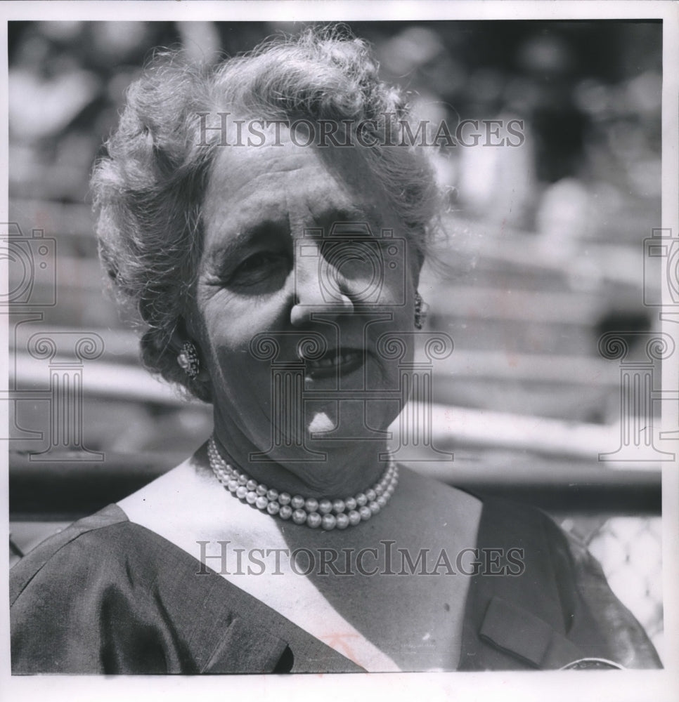 1955 Press Photo Mrs Ford Frick, Wife of Commissioner of Baseball U.S.- Historic Images