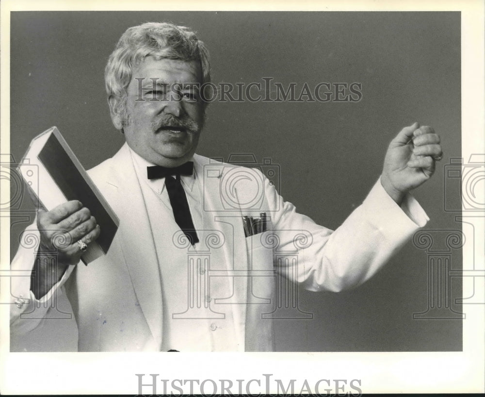 1982 Press Photo Actor Walter Garbisch as Mark Twain, Milwaukee- Historic Images