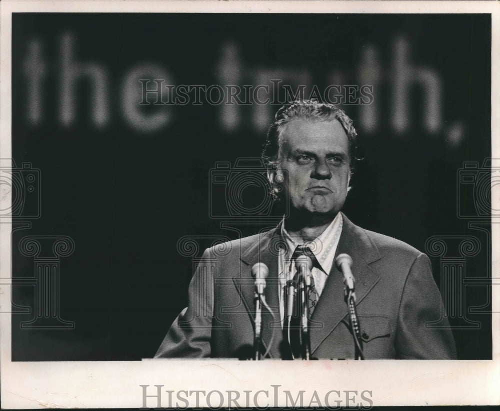 1971 Press Photo Evangelist Billy Graham- Historic Images