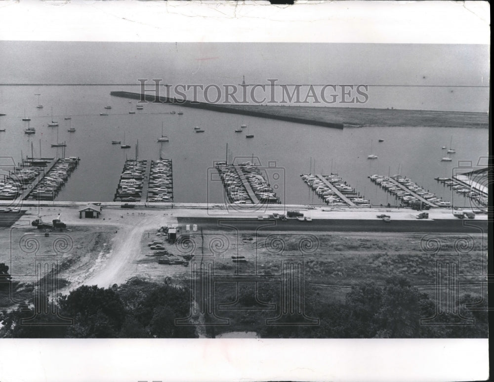 1973 Press Photo The new small boat slip area at the McKinley Marina, Milwaukee