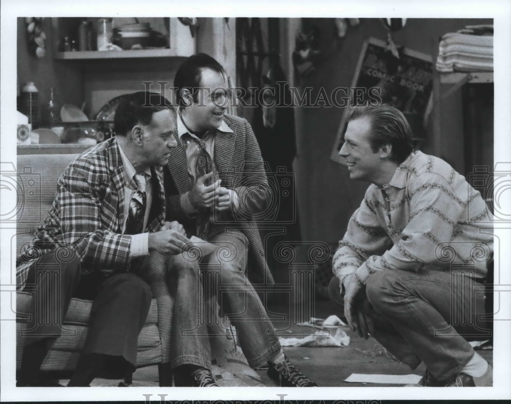 1983 Press Photo Michael McKean, David Lander &amp; Wynn Irwin on Laverne &amp; Shirley- Historic Images