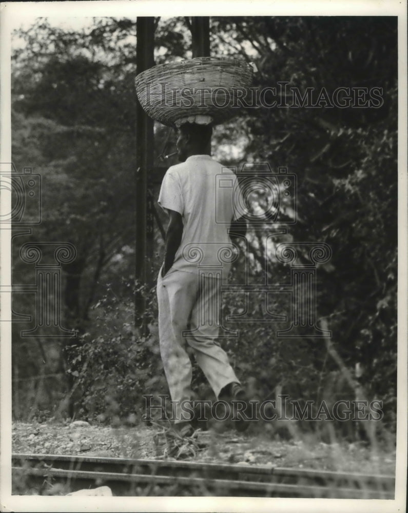 1966 Press Photo Haitian Man - mjb37029