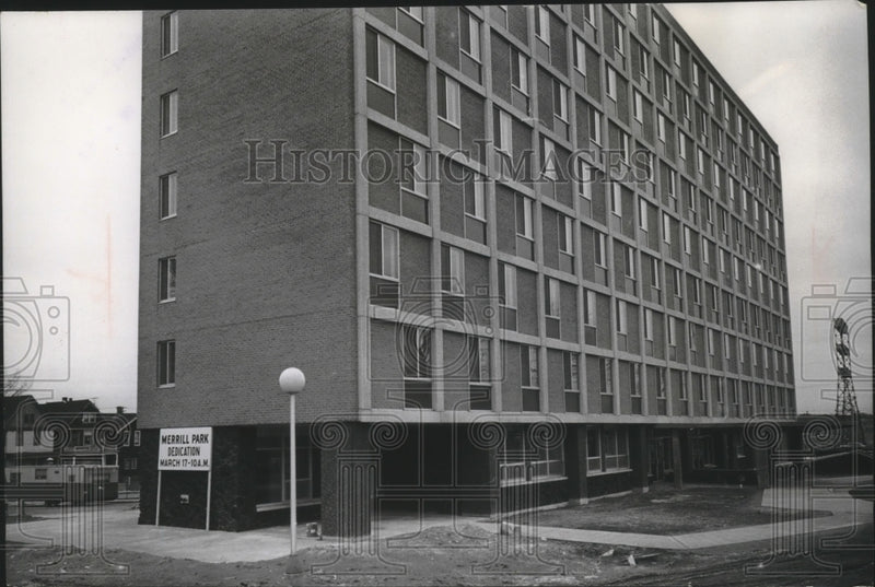 Load image into Gallery viewer, 1967 Press Photo Newest Project Is Merrill Park, Designed For Senior Citizens
