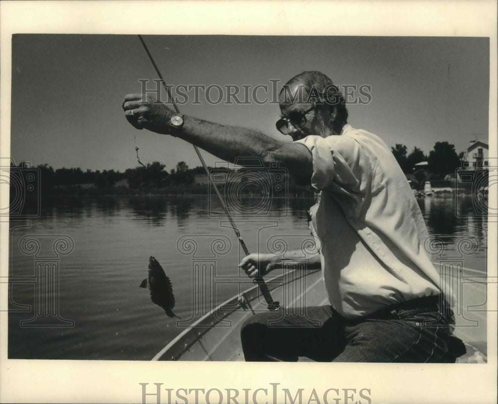 1986 Press Photo Jay Reed Outdoor Writer for The Milwaukee Journal Wisconsin