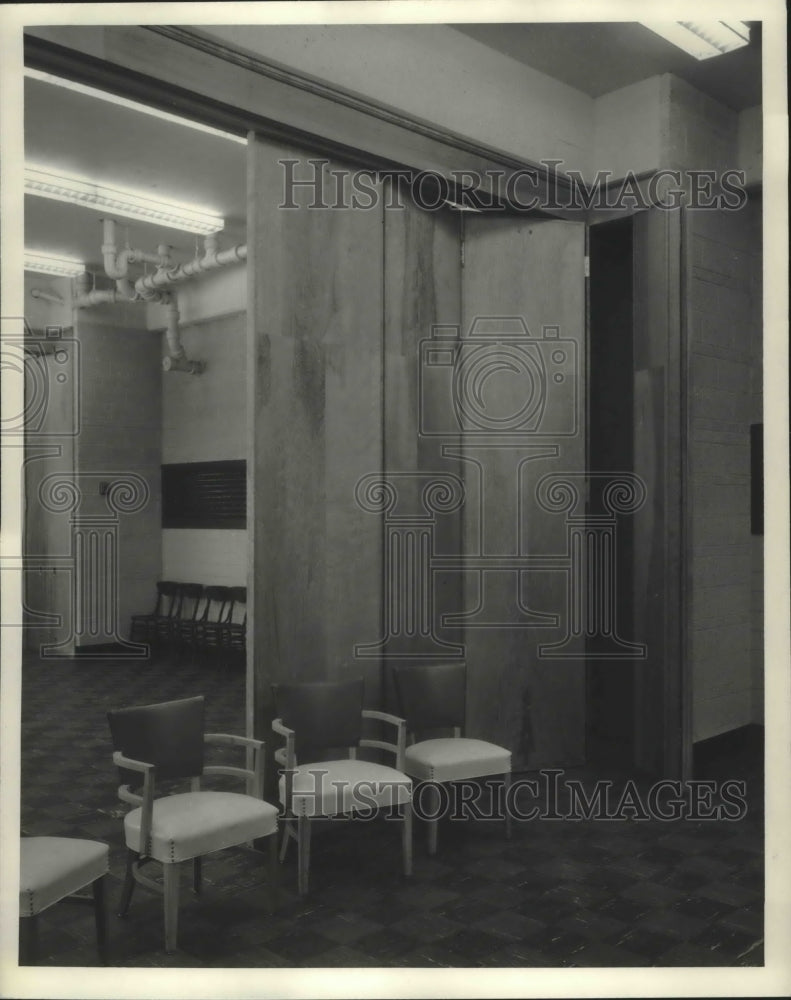 1950 Press Photo Milwaukee Auditorium, Sports Arena, Interior - mjb42206
