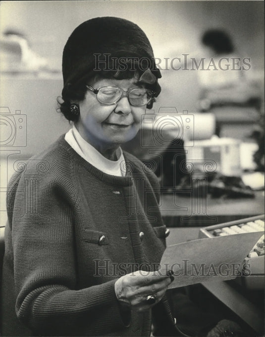 1980 Press Photo Jone Quimby Griggs, advice columnist, Milwaukee Journal- Historic Images