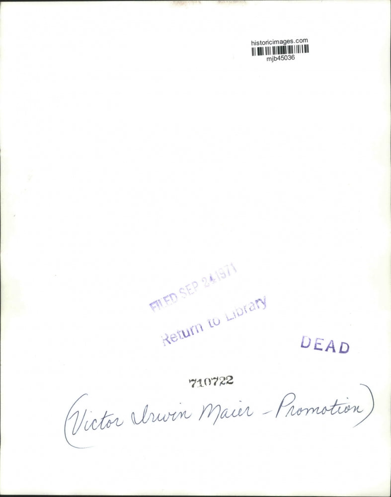 1971 Press Photo Victor Irwin Maier at a Business Information Dinner, Milwaukee