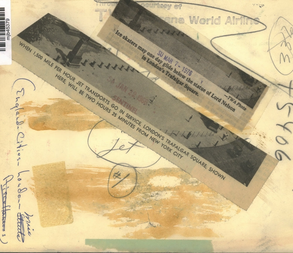 1966 Press Photo Statue of Lord Nelson at London's Trafalgar Square, England.