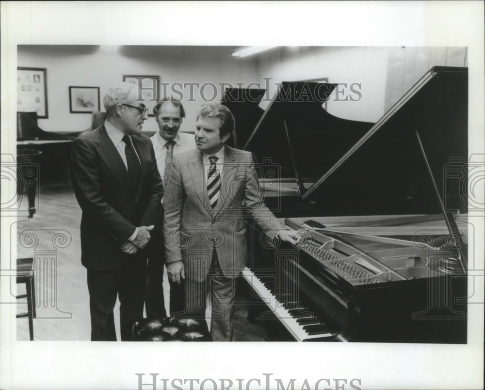 1979 Press Photo Russian Pianist Emil Gilels with David Rubin and Franz Mohr- Historic Images