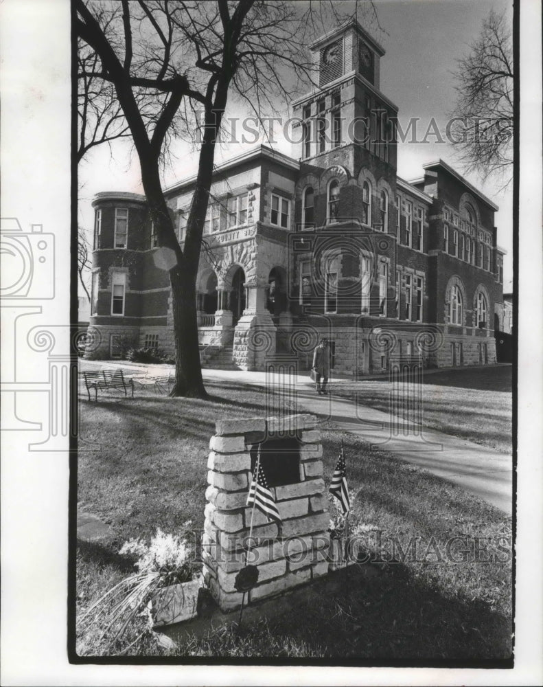 1973 Press Photo The Richland County Courthouse in Richland Center, Wisconsin