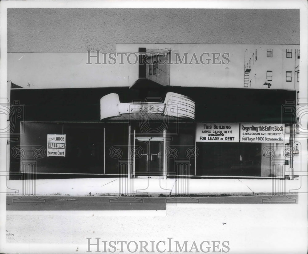 1959 Press Photo Vacant Building At 621 E. Wisconsin Ave In Downtown Milwaukee- Historic Images