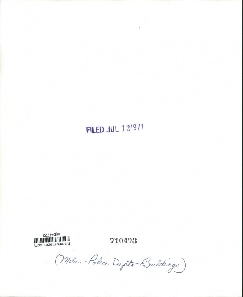 1971 Press Photo The Milwaukee Police Department Building - mjb47722