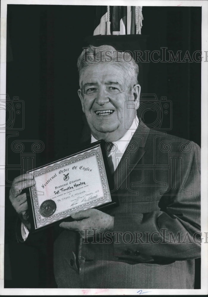 1973 Press Photo Sgt. Timothy J. Hanley, Milwaukee police veteran - mjb48592