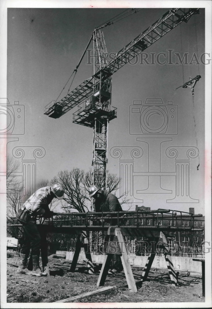 1968 Press Photo Construction at University of Wisconsin-Milwaukee - mjb48739