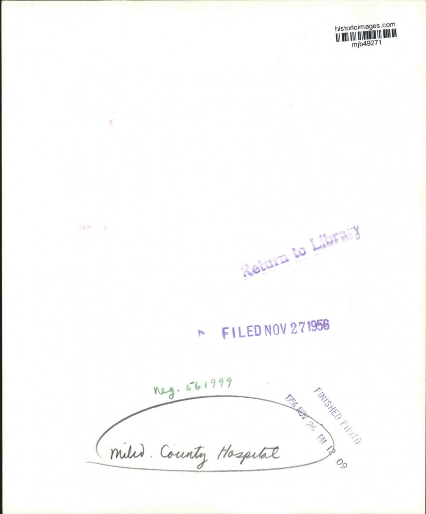 1956 Press Photo Construction of addition to Milwaukee County Hospital