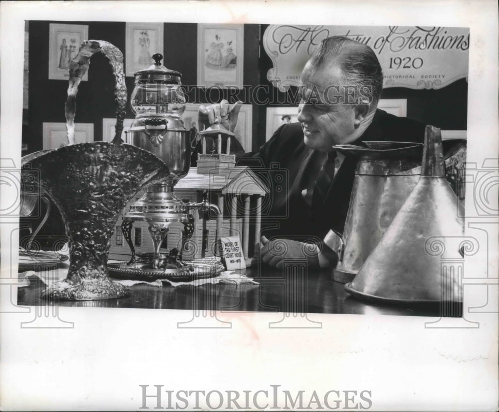1964 Press Photo 1836 courthouse display at Milwaukee County Historical Society- Historic Images