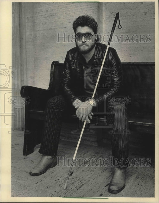 Gerald Rider 1984 Press Photo Gerald Rieder blinded in a shooting files case ...