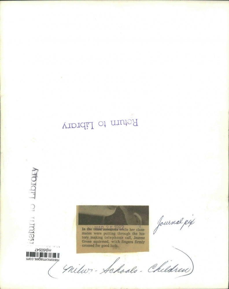 1962 Press Photo Tense moments while history telephone call is made in MIlwaukee