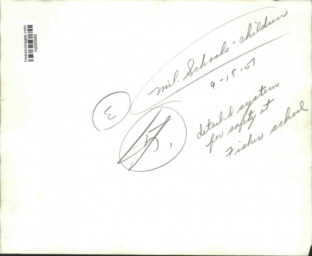 1957 Press Photo Fisher School students on bikes, Milwaukee - mjb50563