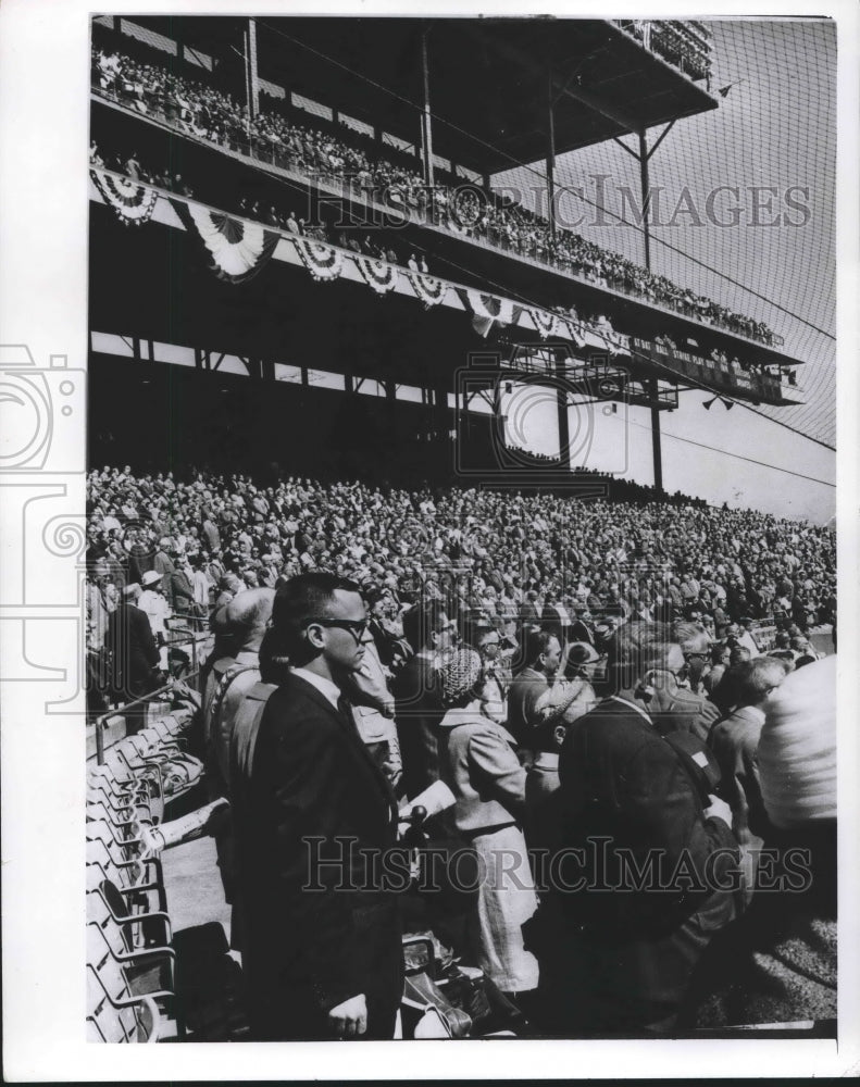 1966 Press Photo Crowds at Milwaukee Stadium - mjb51555- Historic Images