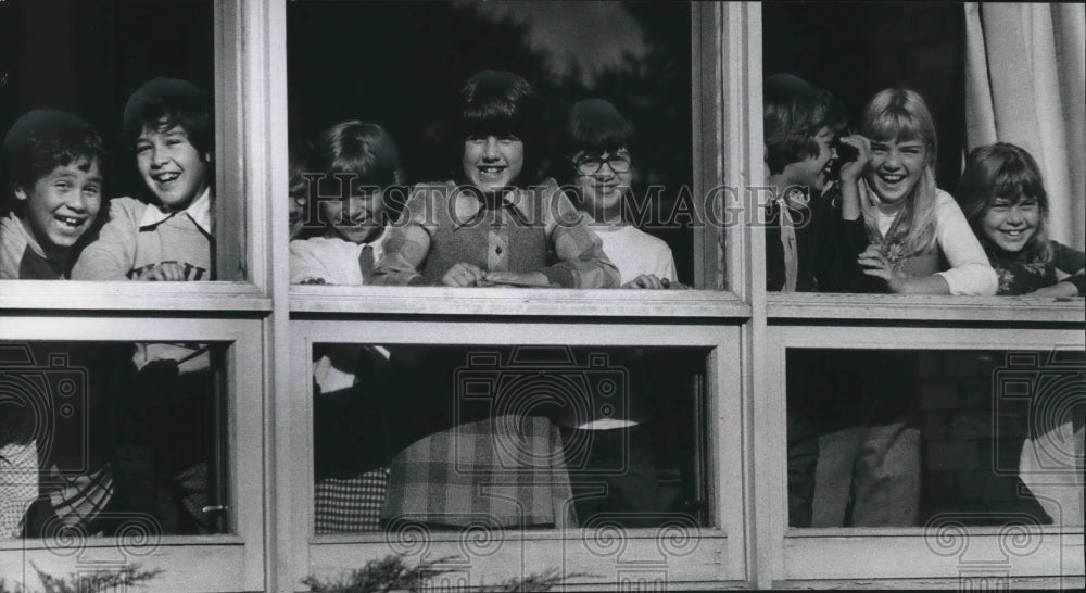 1975 Press Photo Students of 55th Street School Students, Milwaukee, Wisconsin