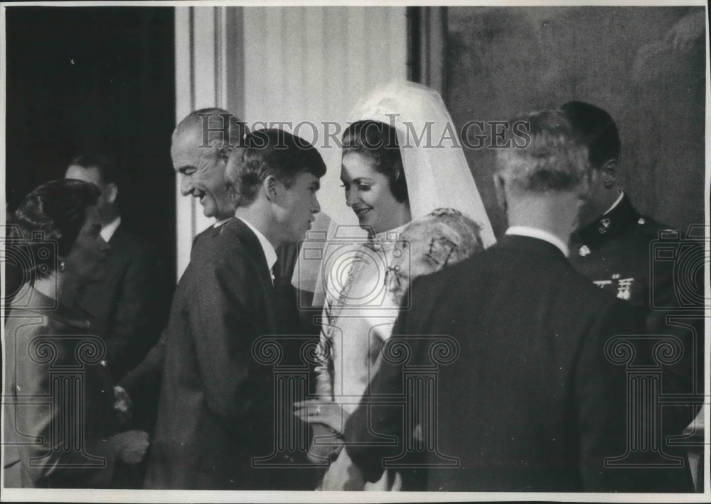 1967 Press Photo Mrs. Charles Robb and Relative David Robb at Wedding, Milwaukee